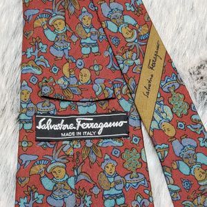 Salvatore Ferragamo Ancient Orient Silk Tie